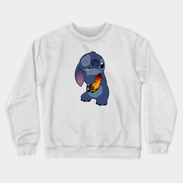 The power of Stitch Crewneck Sweatshirt by Rohman1610